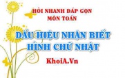 Dấu hiệu nhận biết Hình Chữ Nhật là gì? Hỏi nhanh đáp gọn...